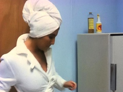 Blonde piss fetish babe fingers her vulva