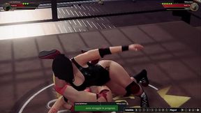 Luna DarkMoon VS Tiffany Hanz (Naked Fighter 3D)