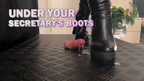 Milked Under Secretary's OnlyMaker Tank High Boots (Slave Version) - TamyStarly - Cock Balls Crush Trample, Shoejob, Bootjob, CBT, Ballbusting, Trampling, Stomping