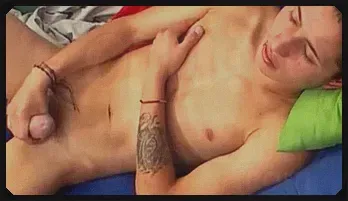 Latino Twink Solo Masturbation & Cumshot