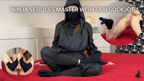 Ninja In Tabi Socks Fucks Master and Finishes with Sockjob