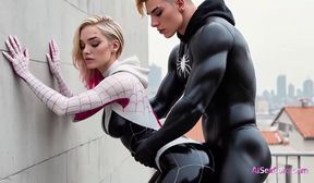 sexy spider-babe backdoor get filled - her face glazed (ai)