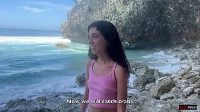 Fucking a stranger with whom we are stuck on a desert island - Creampie