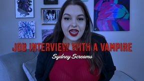 Job Interview with a Vampire - POV Job Interview with Hot Vampire Boss Sydney Screams