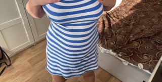 Sexy Big Breasted MILF Masturbates Creamy Pussy to Orgasm