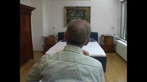 A Very Hard Masturbation with a Crystal Toy While He Looks at Me