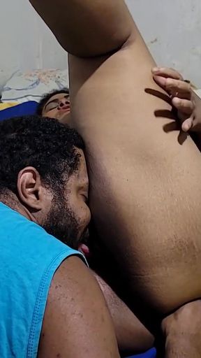 Captivating moment from "Stepsister and stepbrother are alone at home and play truth or dare"