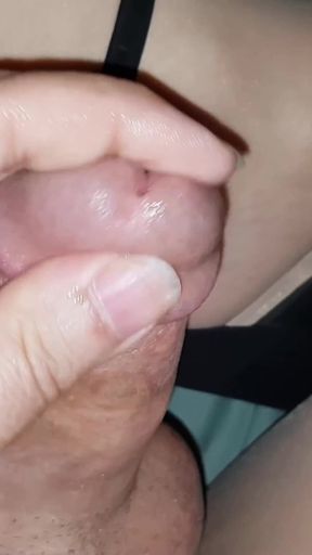 Dani Leg Fountain Cum on Tan Pantyhose