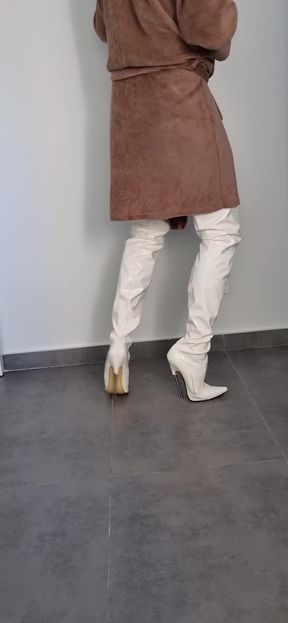 before cum in crotch boots part1