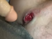 Un minet se déboîte le cul solo