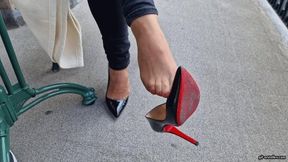 dirty nylon feet after a long night of partying HD mp4 1920x1080