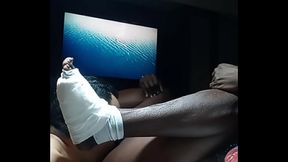 CHOCOLATE GETTING DICK and ORAL AFTER MONTHS of FOOT SUGERY