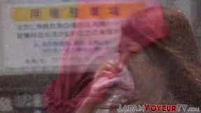 Japanese beauties urinate freely in public