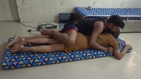 Desi Indian Girl Friend's Ass Massage