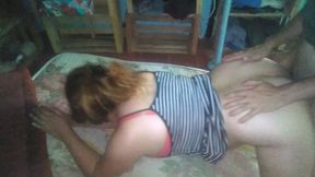 Naughty Latina milf gets doggystyled in her dress