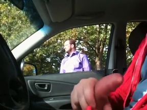 Jerking off in public