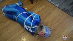 Super D Hogtied On The Floor HD