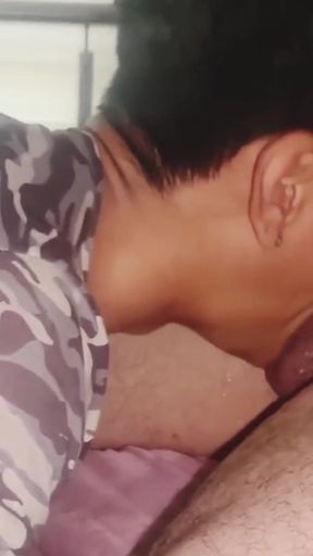 Submissive and Obedient, Sucking His Cock
