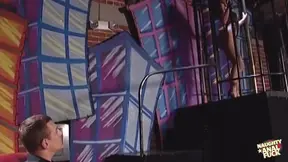 She was dancing at first but later she got fucked by this random lucky dude