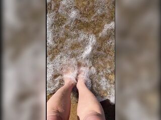 My feet on the sea