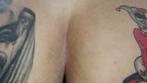 I sit on my slave's cock and let out a lot of wet farts