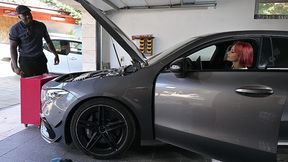 mischievous mechanic dolly dyson squirts like crazy during intense bbc fuck fest gp3430