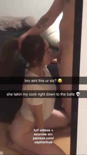 Amateur bully gets a surprise homemade taboo caption