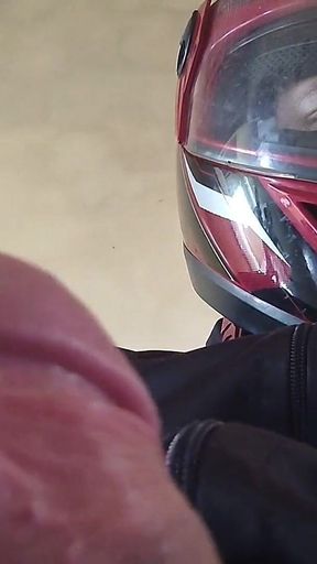 Motorcyclist Has a Huge, Monstrous Penis Crown.