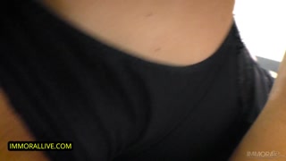 SQUIRTING FUN – BUSTY KIRA QUEEN BLUE EYES BEAUTY GUSHES in POV
