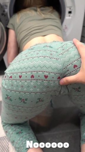 Thrilling moment from &quot;steo bro fucked step sister while she is inside of washing machine - creampie&quot;