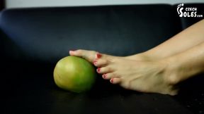 Foot massage to asian goddess for a reward