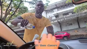 Colombian MILF Monique Fuentes picks up hot stranger and rides big black cock