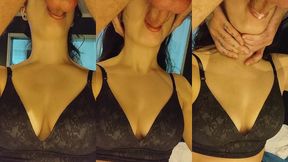 pov intenso: debora mendes faz oral + cavalgada invertida de calcinha preta com gozada por fora no motel