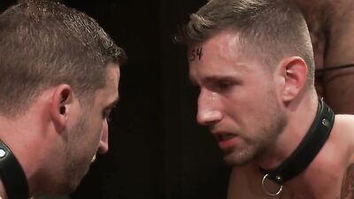 Live Shoot: Kinky Homosuckers Spencer Reed & Van Darkholme Get Restrained & Bareback Pounded in BDSM Fight