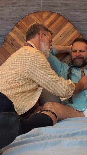 Iconic moment from &quot;Two Hairy Daddys in bed afterwork - Seattle gets bred&quot;