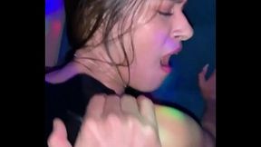 Latina teen gets intense action from stranger at club