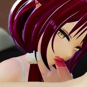 Yukihana Lamy Blowjob Creampie Hentai Vtuber Hololive Mmd 3D Crimson Hair Color Edit Smixix