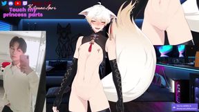 Cuntboy vtuber fingers his tight pussy raw ftm gay yaoi