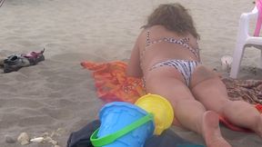 I Love Showing off on the Beach in a Bikini and Watching How I Make Cocks Hard, I&#039;m a 58-year-old Ma