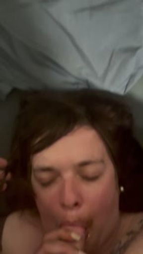 Chubby German Amateur Face fuck POV