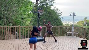 thick latina milf monica santhiago gets filled poolside by rome major!
