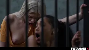 Blonde Prisoner Gets Transformed by Guard's Cock & Receives a Massive Facial Finale