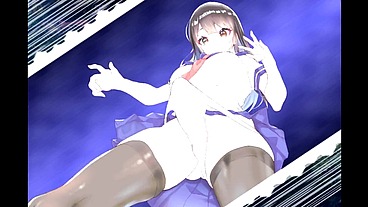 Futanari Uniform [ FUTA Hentai Game ] Ep.2 Handjob special skill !