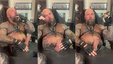 Jason Collins Cigar Smoking in Leather!