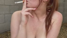 Naked Outdoor Cigarette Smoke