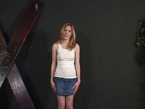 Slut appearing for an audition agrees to a BDSM session