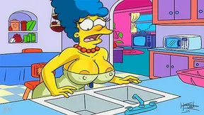 Marge Teases Homer with Sultry Moves in Hot Springfield Nights