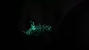 Using my glow in the dark dildo
