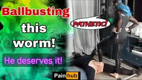 Training Zero Femdom Ballbusting CBT Bondage Punishment! Chastity Slave BDSM FLR Real Homemade Amateur MILF Wife milf