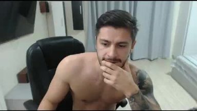 Cute and Tattoo Stud with a Good Dick Jerking Off